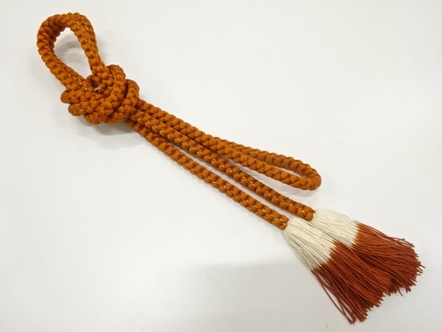 JAPANESE KIMONO / HAND-TIED OBIJIME CORD